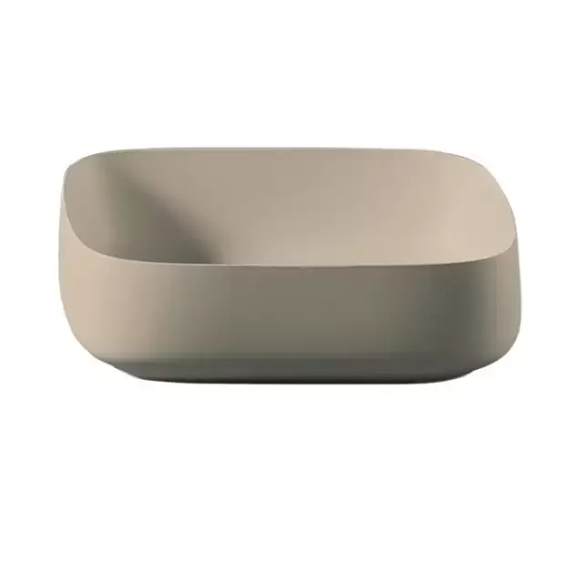 Artceram Cognac Раковина накладная Quadro 56x41 см, Saniglaze, цвет: sand