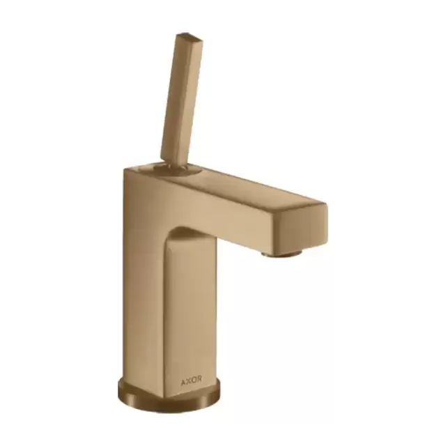 Axor Citterio Смеситель для раковины 110, на 1 отв., излив: 10.4cм., с донным клапаном, цвет: шлифованная бронза