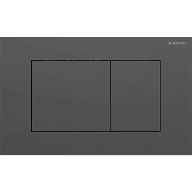 Geberit Sigma40 Клавиша для двойного смыва, квадратная: Хромированный черный