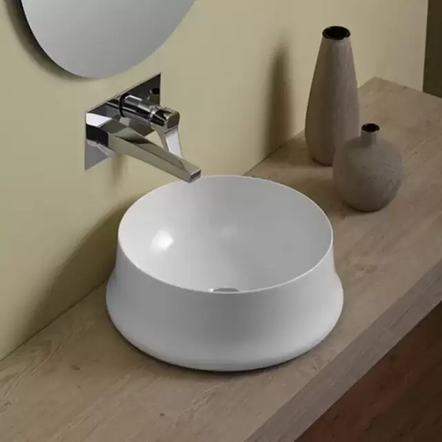 SIMAS Sharp Раковина 42 см, без отв., цвет: белый