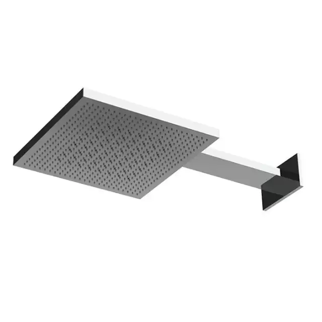Almar Velvet Верхний душ 30х30см, 2 режима, с настенным держателем, цвет: оружейный металл брашированный PVD