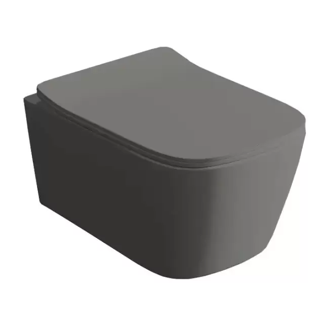 Artceram A16 Унитаз подвесной 36x52см, безободковый, saniglaze, the.reel, цвет: grigio olivia