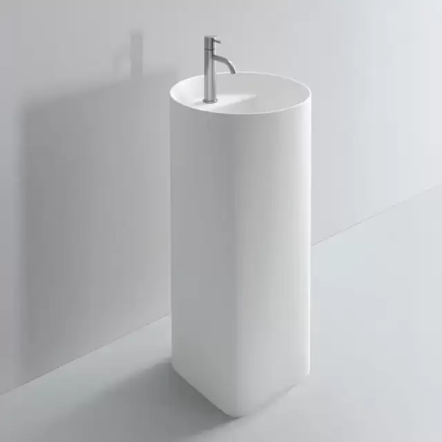 NOORTH milldue edition Раковина 44.6х88 см, 1 отв., напольная, слив в стену, цвет: белый