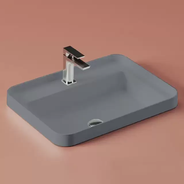 Artceram Fuori Scala Раковина 60х45 см, встраиваемая, с 1 отв., без перелива, цвет: denim