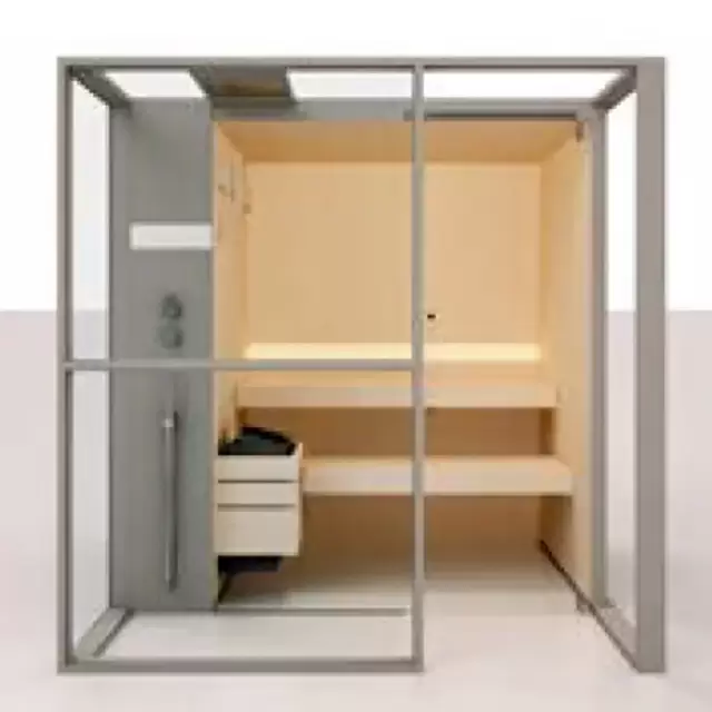 Effegibi Logica S Filo Сауна 214x250х217см, пристенная, цвет: White Cloud