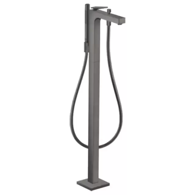 Axor Citterio Смеситель для ванны,напольный, с ручным душем, цвет: шлифованный черный хром