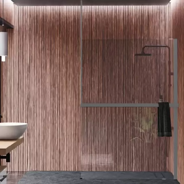 Novellini Kuadra H Душевое ограждение 160х205cм., с свободным входом, Dx, с потолочным кронштейн, с полотенцедержателем, стекло прозрачное, цвет: Silver