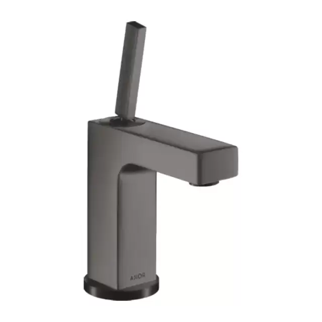 Axor Citterio Смеситель для раковины 110, на 1 отв., излив: 10.4cм., с донным клапаном, цвет: шлифованный черный хром