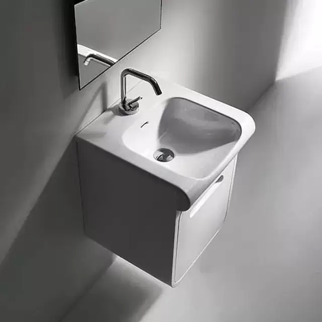 Kerasan Inka Project База INKA подвесная, с раковиной, 40см, Цвет: белый глянцевый