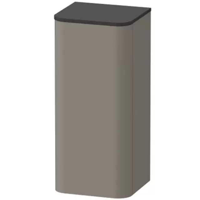 Duravit Happy D.2 Plus Пенал подвесной 40x36х88см 1 дверь, 2 стекл. полки, DX, цвет: stone grey satin matt