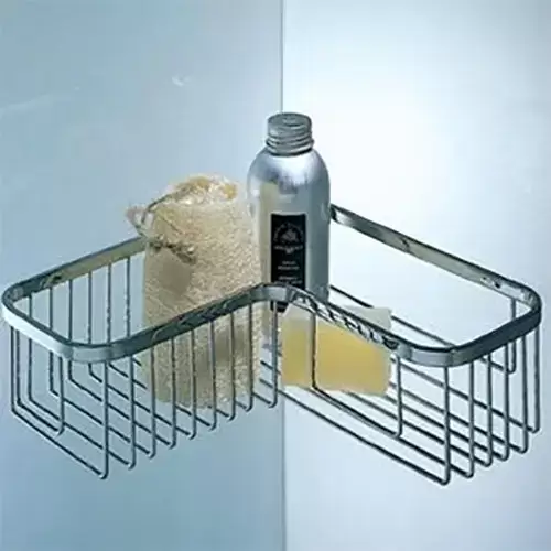 Colombo Angolari Полочка для ванной, угловая, цвет: хром