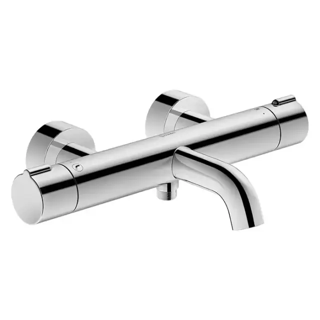 Duravit C.1 Смеситель термостатический для ванны, настенный, с запорным переключателем, цвет: хром