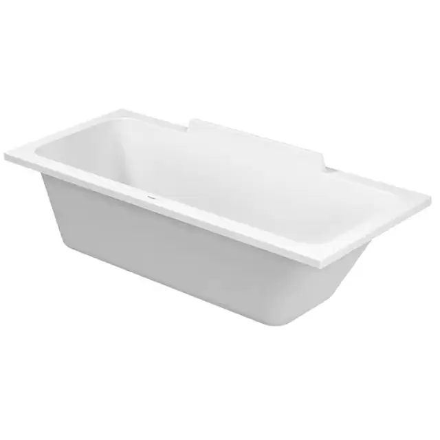 Duravit DuraStyle Ванна 170х70x48см,, прямоугольная, встраиваемая или версия  с панелями и ножками, с наклоном для спины справа, цвет: белый