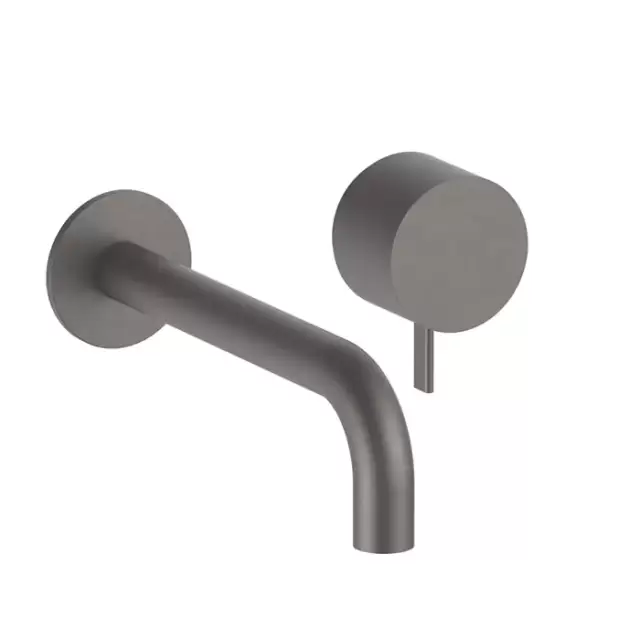 Fantini AF/21 Смеситель для раковины, настенный, излив: 20.8 см, цвет: Matt Gun Metal PVD