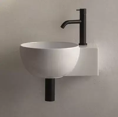 Globo T-Edge Раковина 40х32 см, без отв., подвесная/на столешницу, цвет: белый