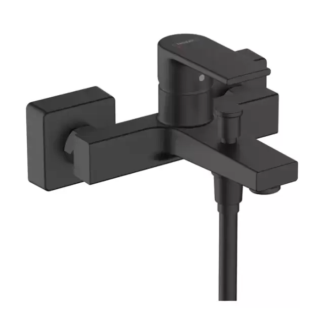 Hansgrohe Vernis Shap Смеситель для ванны, однорычажный, цвет: матовый черный