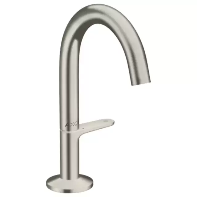 Axor One Смеситель для раковины Sel 140, на 1 отв., с донным клапаном Push-Open, цвет: сталь