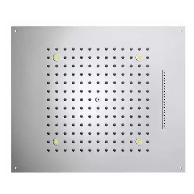 BOSSINI DREAM/2 Верхний душ 570 x 470 мм, с 4 LED RGB, 2 режима (дождь, водопад) блок питания/управления, Cromoterapia, цвет: хром
