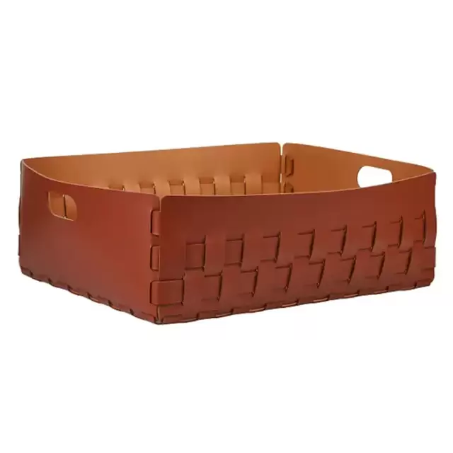 Colombo Adj Корзинка Dubai, 60x50H20 см, цвет: бордо/коньяк