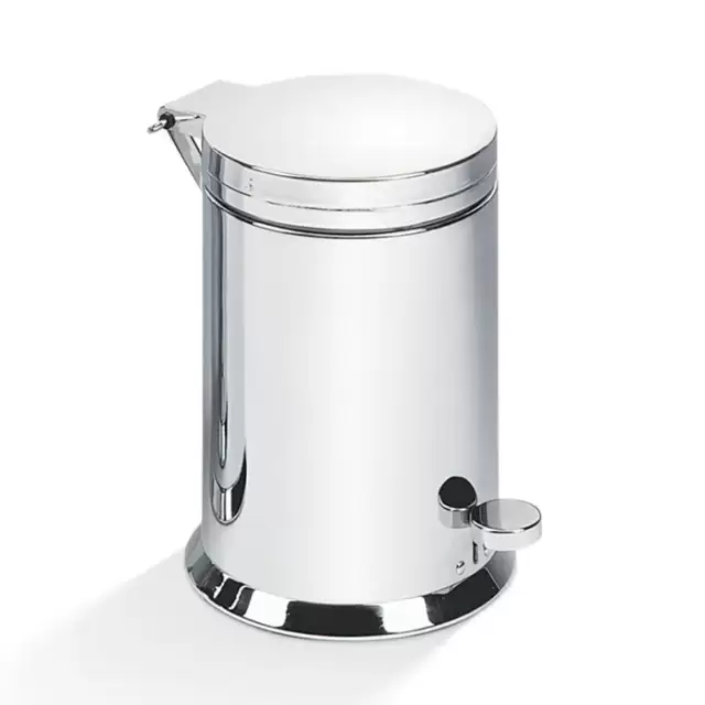 Decor Walther TE 38 SC Ведро 21xh29см, с педалью и крышкой, softclose, напольное, цвет: хром