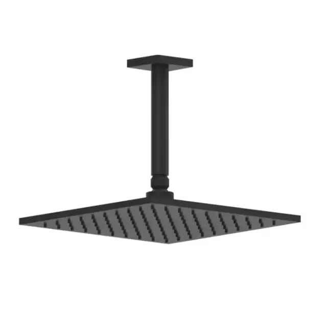 Gessi Rilievo Потолочная душевая головка шарнирная 250x250 мм на 1/2", цвет: nero XL