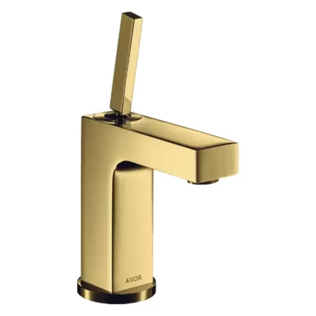 Axor Citterio Смеситель для раковины 110, на 1 отв., излив 10.4см., без донного клапана, цвет: полированное золото