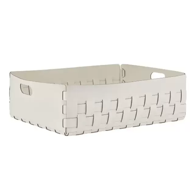 Colombo Adj Корзинка Dubai, 60x50H20 см, цвет: белый/панна котта