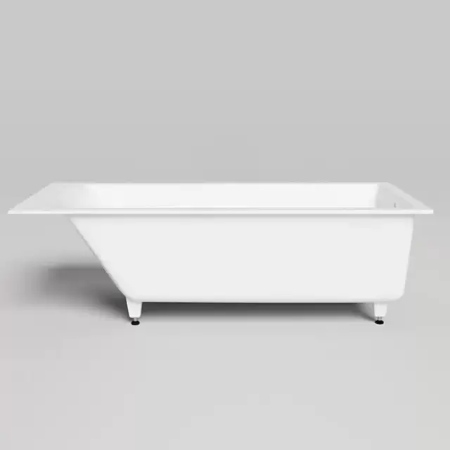 Salini Cascata KIT Встраиваемая ванна 170x70x55.2см., ножки, сифон, мат-л: S-Sense, цвет: белый матовый