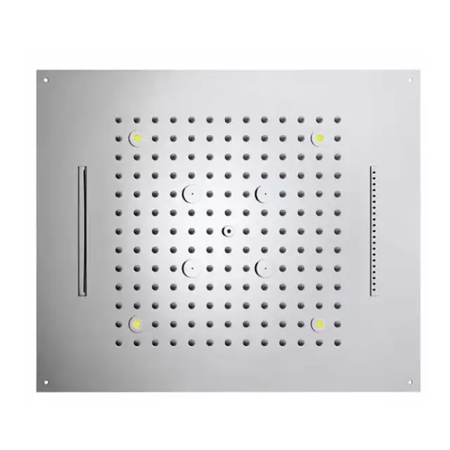 BOSSINI DREAM/4 Верхний душ 570 x 470 мм, с 4 LED RGB, 4 режима (дождь, каскад, водопад, туман), блок питания/управления, Cromoterapia, цвет: хром