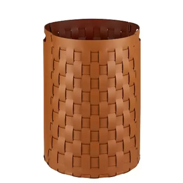 Colombo Adj Круглая корзина Bottega, D40H57 см, цвет: коньяк/бордо