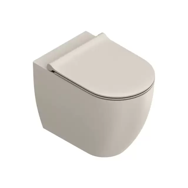 Catalano Sfera Унитаз напольный 54x35см, безободковый, смыв Tornado, покрытие Twinglaze+, цвет: Lino Satinato