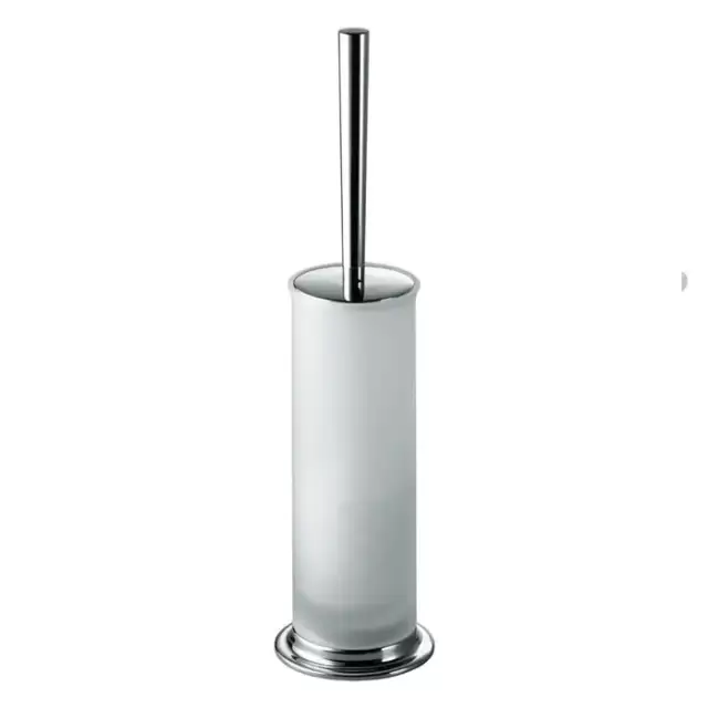 Colombo Link Туалетный ерш, напольный, цвет: хром/матовое стекло