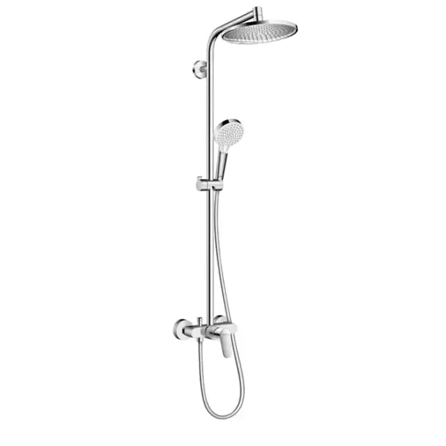 Hansgrohe Crometta S 240 SHP Душевая система 102см, с верхним &Oslash;240мм., ручным дешем и однорычажным смесителем, цвет: хром ЦЕНА по АКЦИИ