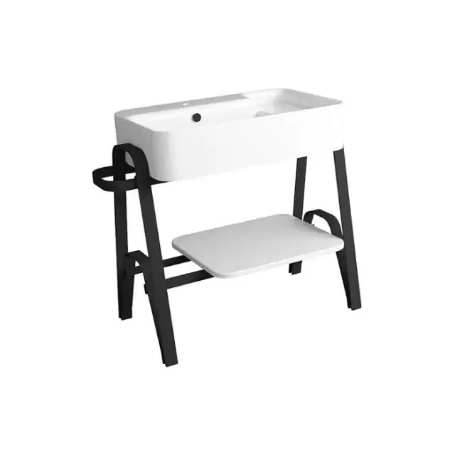 Simas Hop Раковина чаша подвесная 80x50xh18 см, без отв. для смесителя, цвет: белый