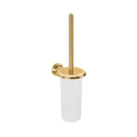 Colombo Hermitage Туалетный ерш, подвесной, цвет: PVD золото/матовое стекло
