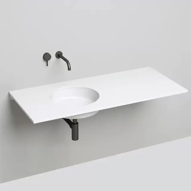 Salini Marea Раковина врезная снизу 42х42х12.8cм, без отв., без перелива, S-Stone, цвет: белый матовый