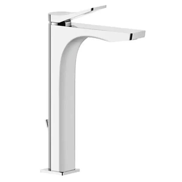 Gessi Rilievo Смеситель для раковины на 1 отв. с донным клапаном h=301мм, излив 159мм , цвет: хром