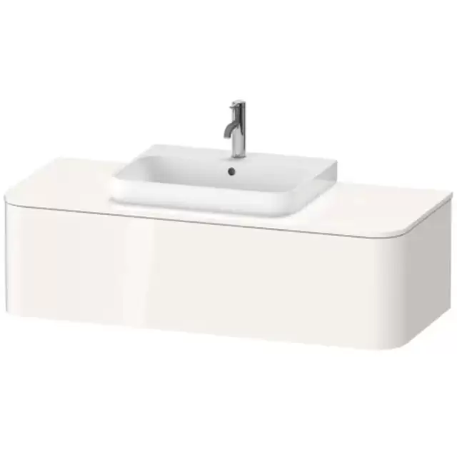 Duravit Happy D.2 Plus Тумба подвесная 130x48х35.4см, с раковиной и 1 ящиком, цвет: белый глянцевый