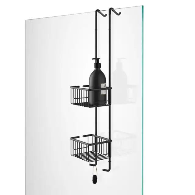 Decor Walther DW HGK2 Корзина универсальная 15x12x70см для душа, подвесная, цвет: черный матовый