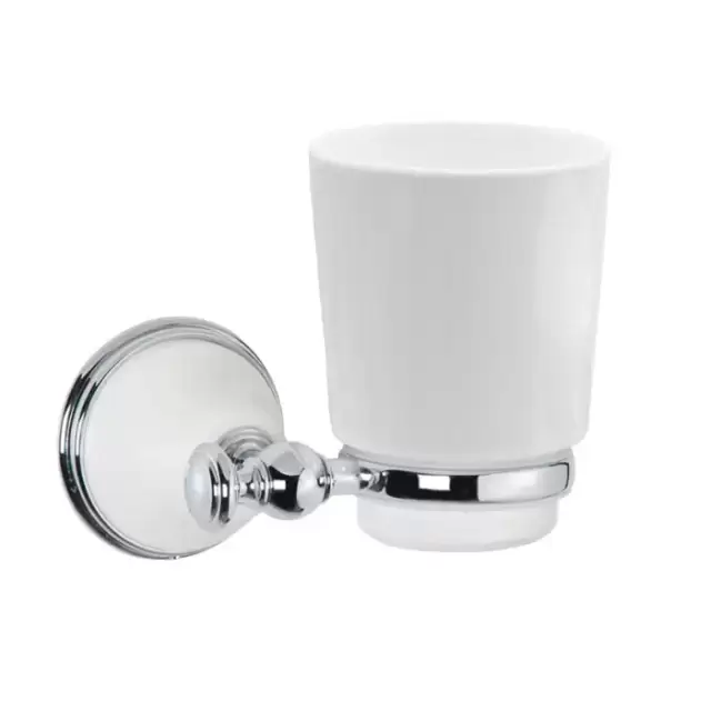 TW Harmony 109 Стакан подвесной, керамический (белый), цвет: белый/хром