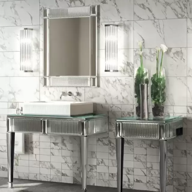 Oasis Rialto Комплект мебели напольный, №1, L98xP51x H:200см, цвет: ribbed mirror/хром