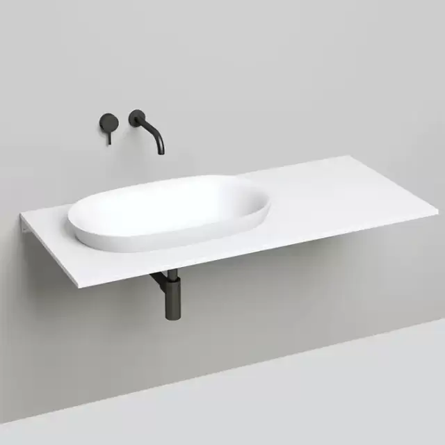 Salini Marea Раковина накладная 64.5х38.7х16см, без отв., без перелива, S-Stone, цвет: белый матовый