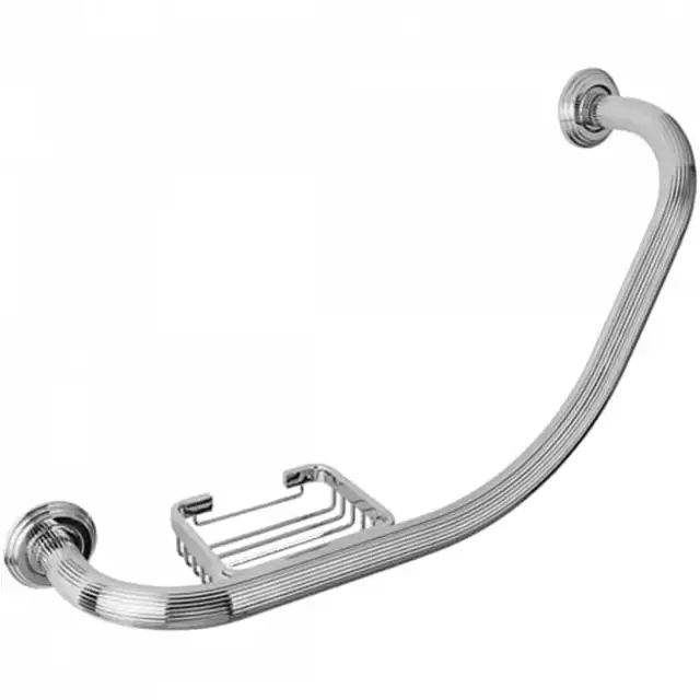 Colombo Hermitage Поручень для ванны с мыльницей, цвет: хром