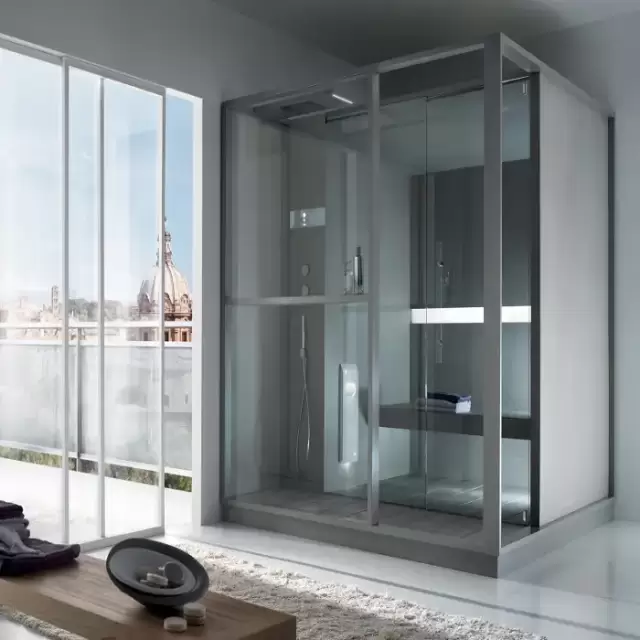 Effegibi Logica H Хаммам с душевой зоной 214x250x226см, в нишу, цвет: Soft Sand