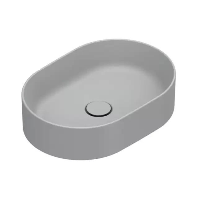 Catalano Zero Раковина 50x35см, накладная, без отв., без перелива, цвет: Cemento Satinato