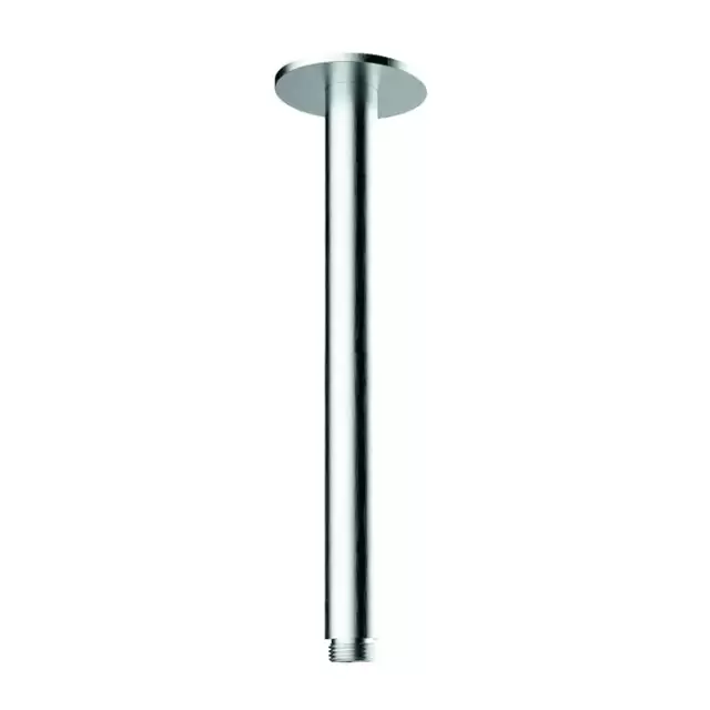 Almar 316 Stainless Steel Кронштейн для верхнего душа, потолочный, 20 см с круглым отражателем, цвет: нержавеющая сталь брашированная AISI 316