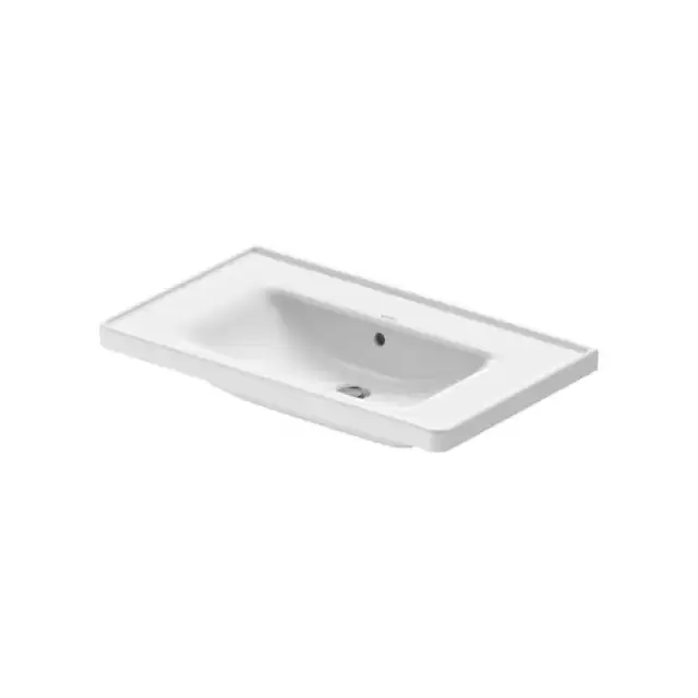 Duravit D-Neo Раковина 80х48см., без отв., накладная, с переливом, цвет: белый