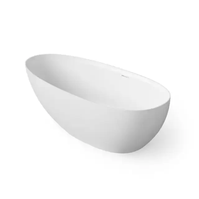 Dea Design Edge Ванна 140x76x56см., отдельностоящая, Solid Surface, цвет: White №18