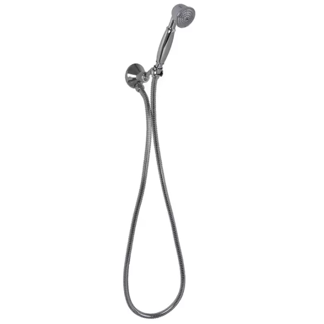 Carlo Frattini Wellness Душевой комплект с ручным душем, держателем с подводом воды и металлическим шлангом 1500 мм., цвет: хром