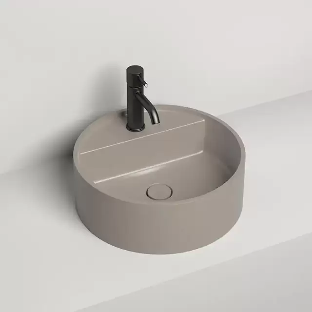 Salini Armonia Top 202 Раковина накладная 45х45х11.6см., с 1 отв., материал: S-Stone, цвет: RAL7006 матовый